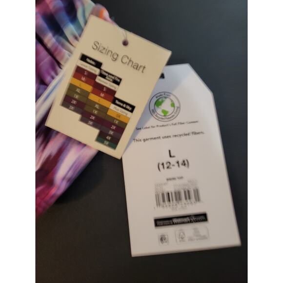 NWT Time and Tru large 12-14 pink/purple bikini top - Picture 4 of 4